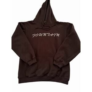 Bon Iver Sh'Diah Fountain Lyrics For Emma Concert Merch Sweatshirt Black Sz M